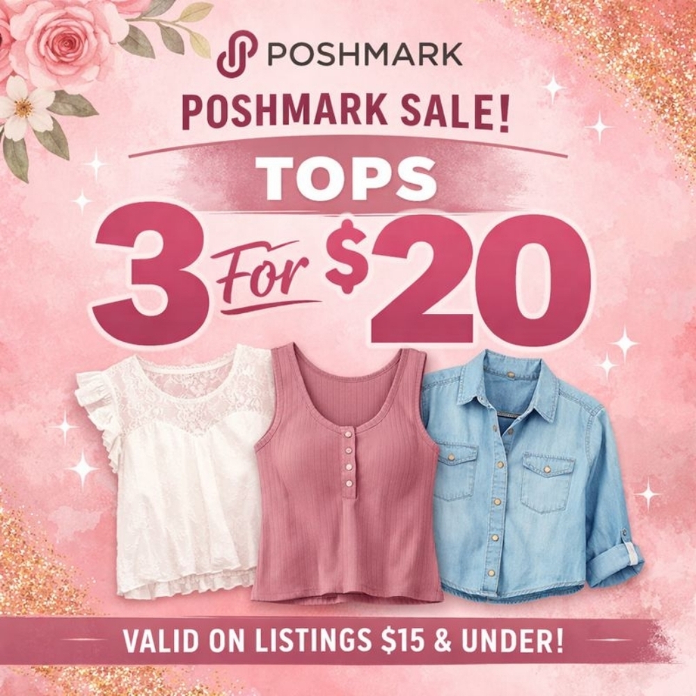 Sale On Tops 3 For $20